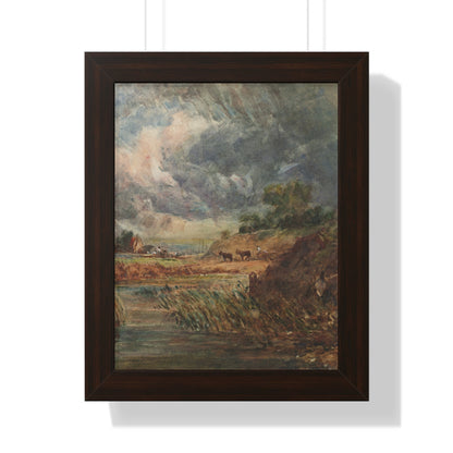 Hampstead Heath Retro Landscape Poster: Impressionist Oil Painting Style Art Print of Iconic London Landmark - Toddcraft