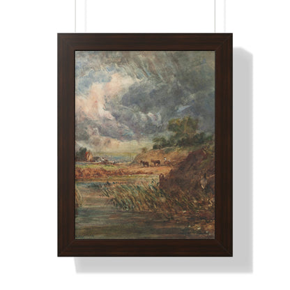 Hampstead Heath Retro Landscape Poster: Impressionist Oil Painting Style Art Print of Iconic London Landmark - Toddcraft