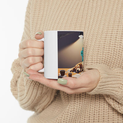 Adorable Dog-Themed Coffee Mug: 'More Coffee Please' - Ideal Gift for Canine Enthusiasts - Toddcraft