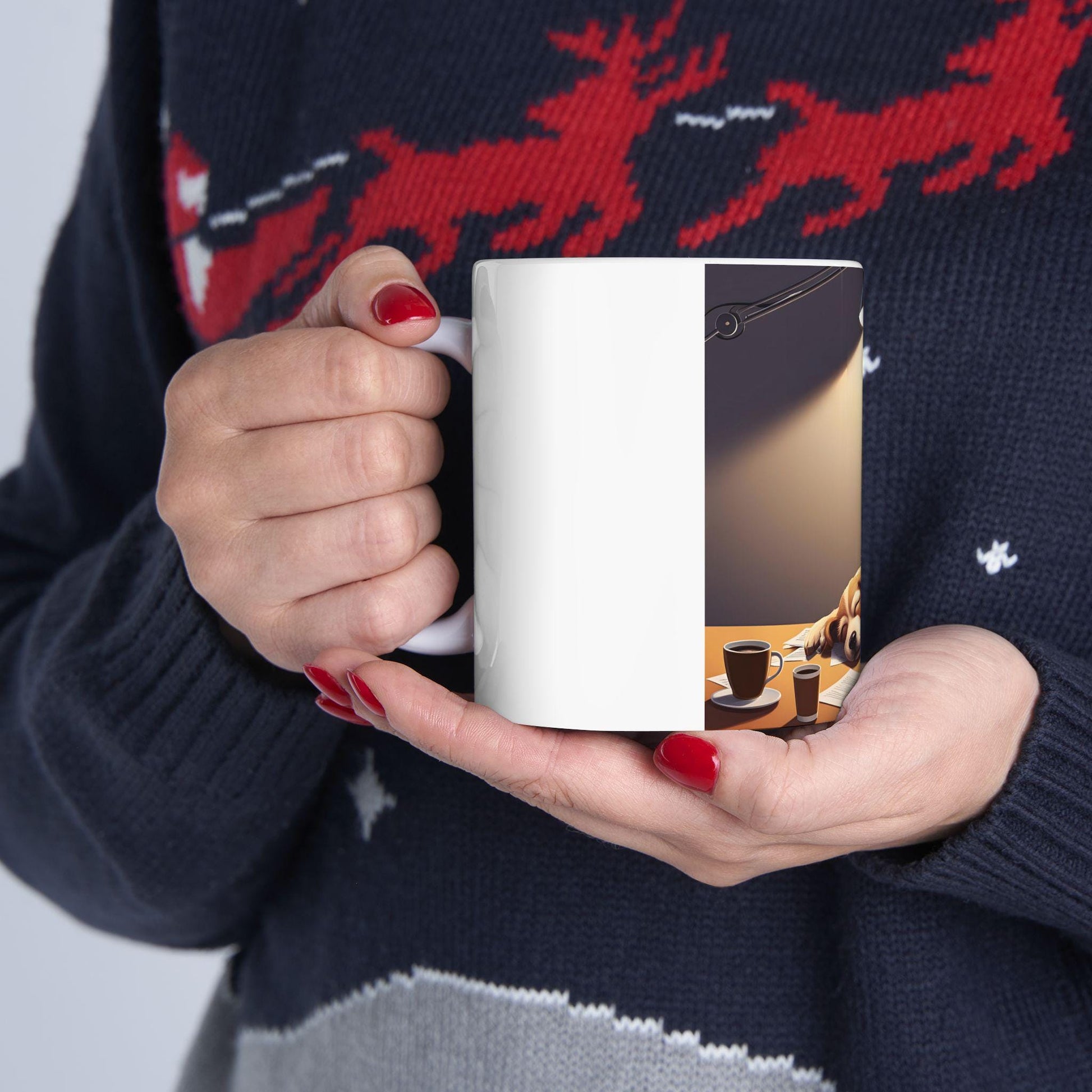 Adorable Dog-Themed Coffee Mug: 'More Coffee Please' - Ideal Gift for Canine Enthusiasts - Toddcraft