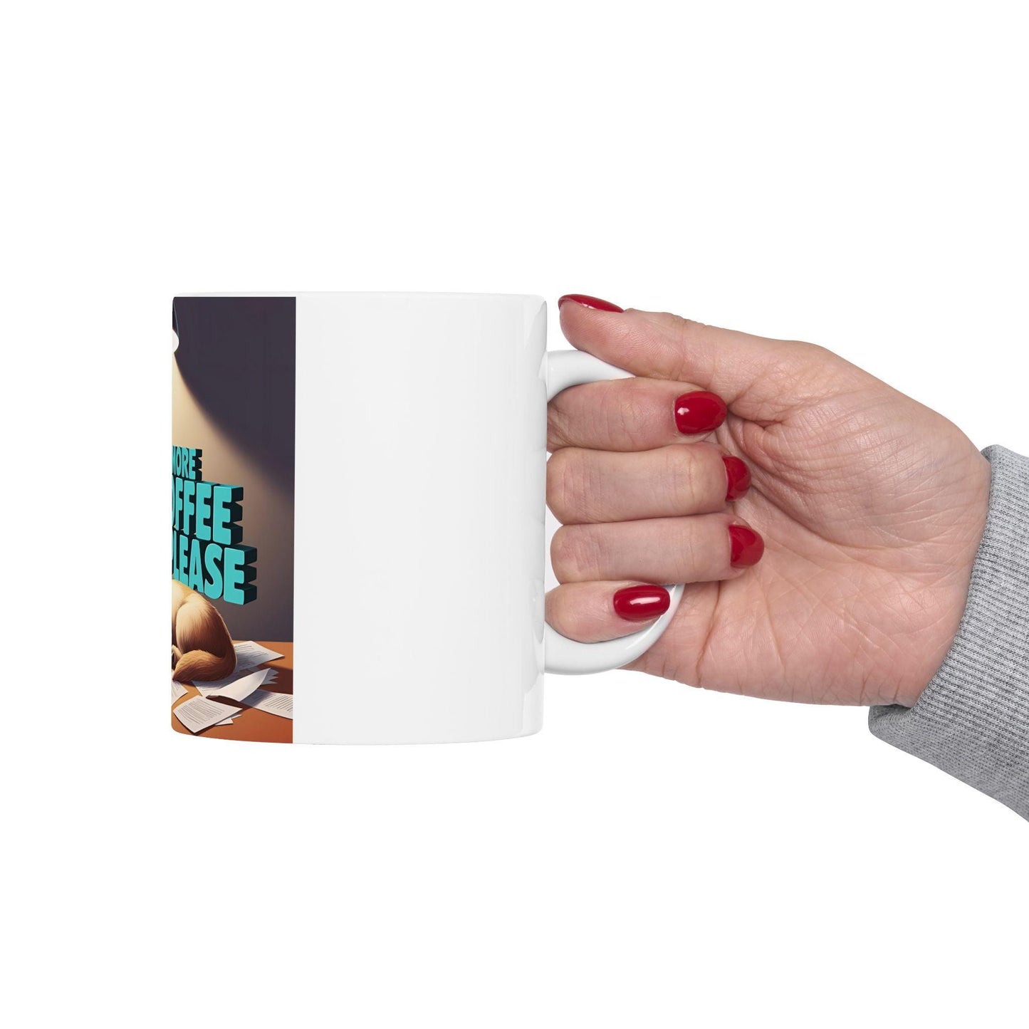 Adorable Dog-Themed Coffee Mug: 'More Coffee Please' - Ideal Gift for Canine Enthusiasts - Toddcraft