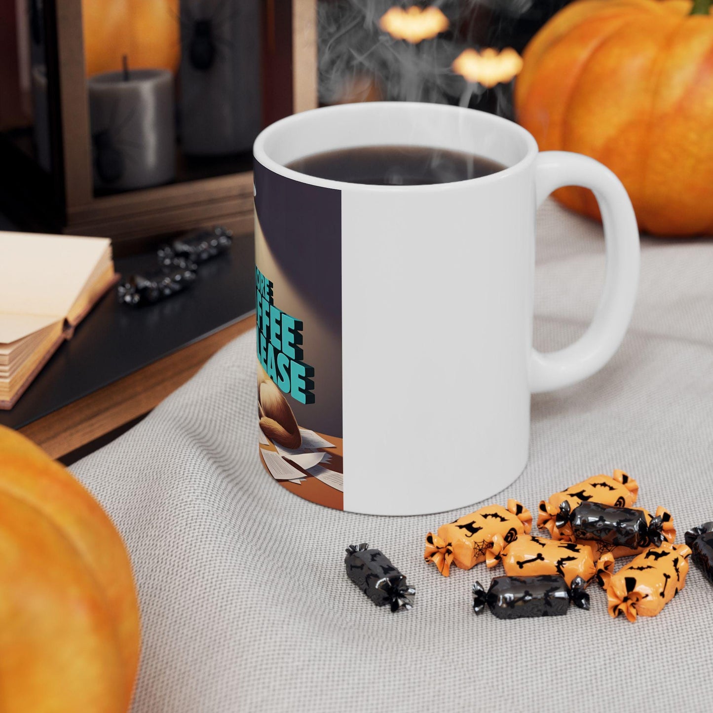 Adorable Dog-Themed Coffee Mug: 'More Coffee Please' - Ideal Gift for Canine Enthusiasts - Toddcraft