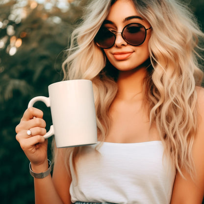 Yorkie Ceramic Mug - Cute Dog Portrait Coffee Cup for Pet Lovers, 11oz & 15oz Gift Idea - Toddcraft