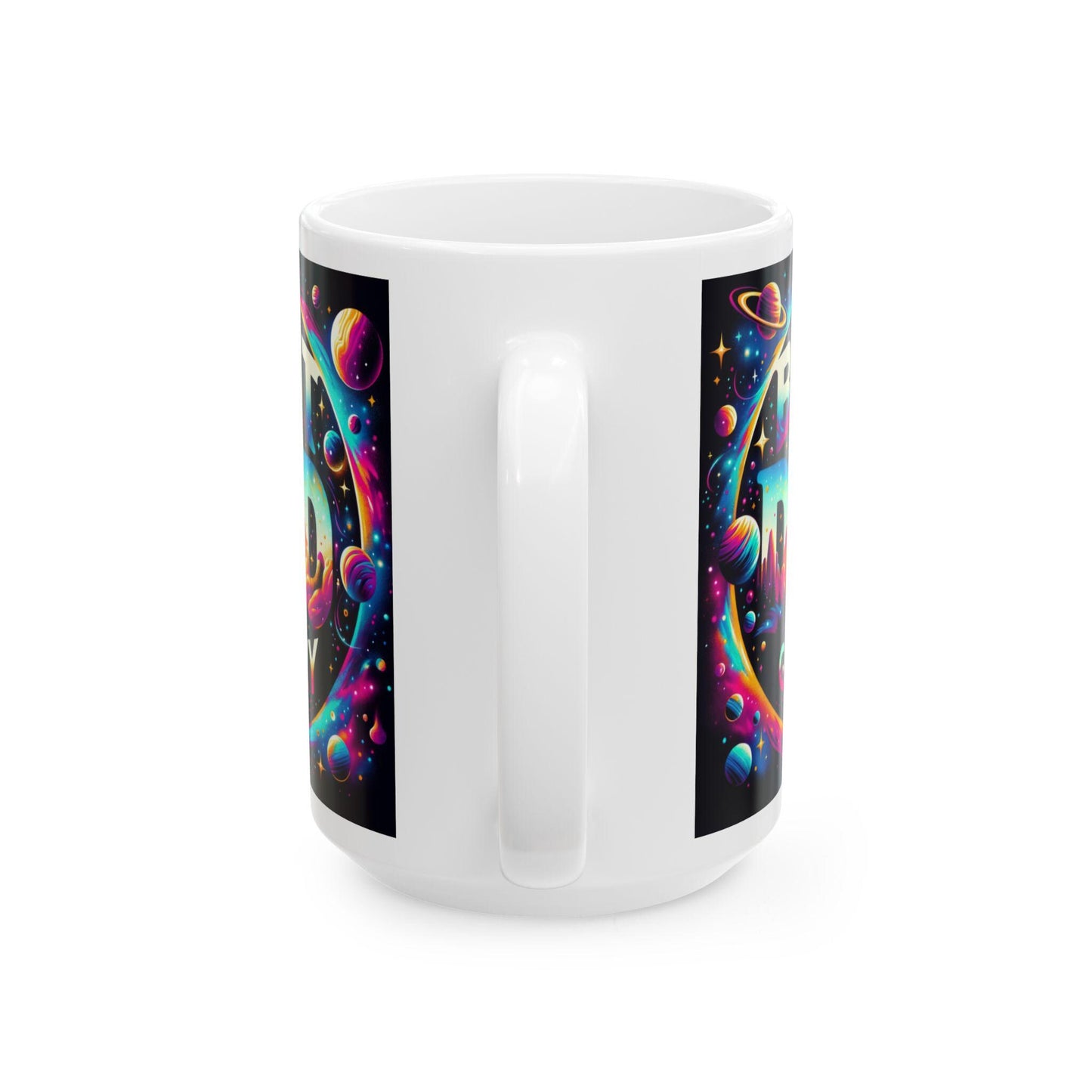 Best Dad In The Galaxy Mug - 11oz  15oz Ceramic Fathers Day Gift from Kids, Step Children & Mom, Unique Dad Coffee Cup - Toddcraft