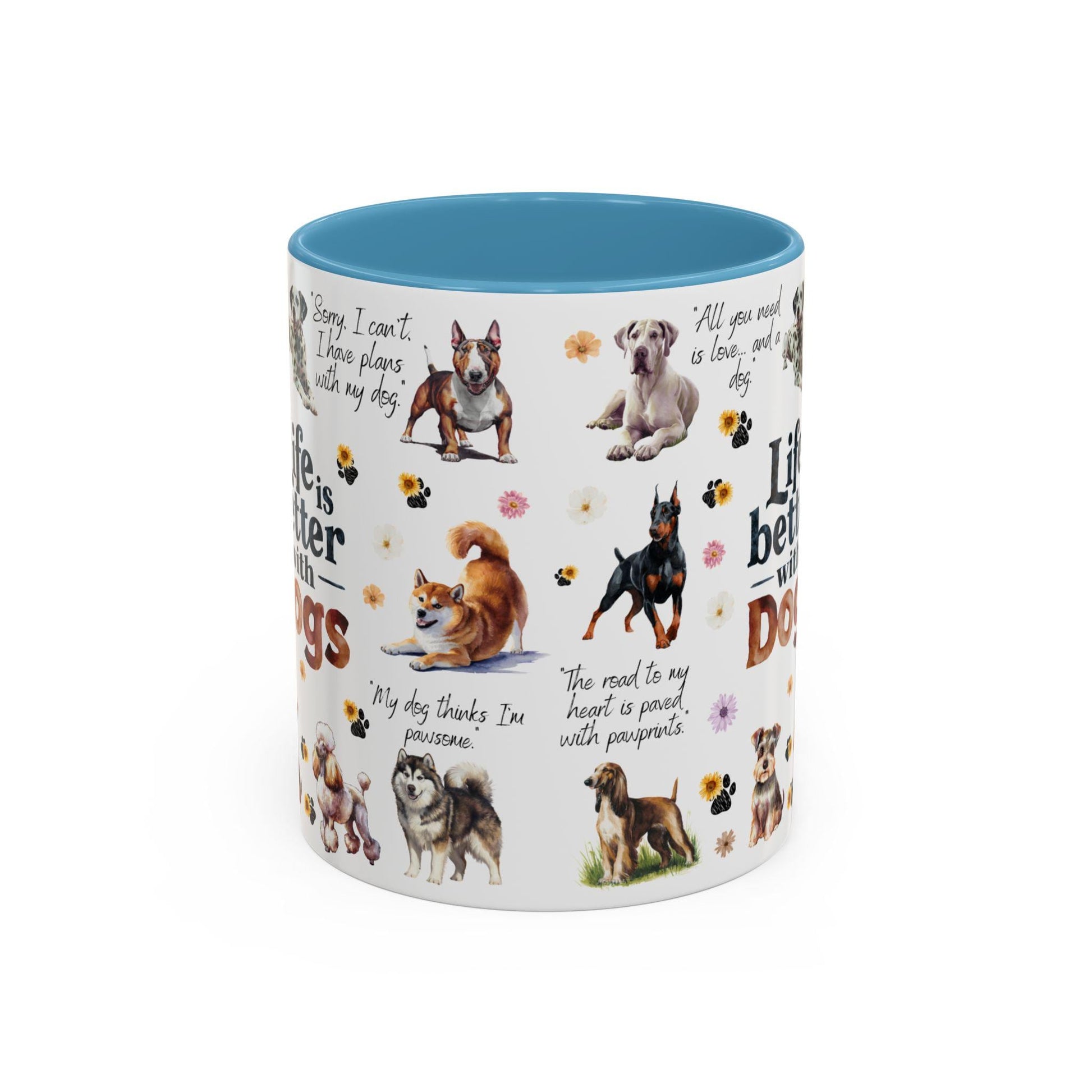 Dog Lovers Coffee Mug, Cute Pet Owner Gift, Life is Better with Dogs, Animal Lover Mug, Personalized Dog Gifts - Toddcraft