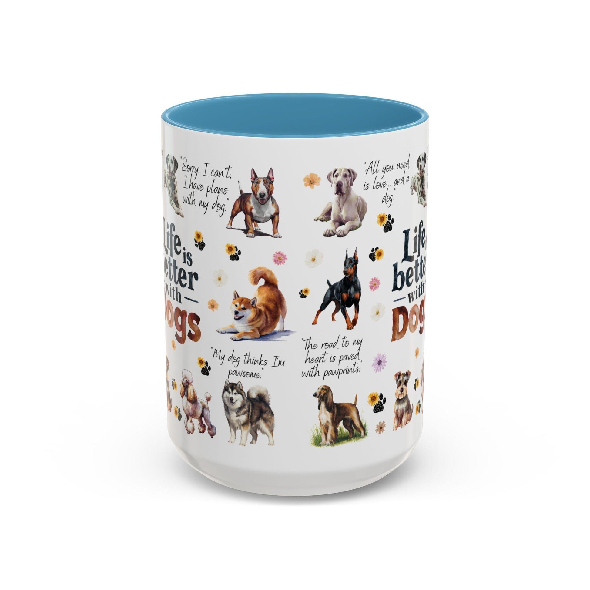 Dog Lovers Coffee Mug, Cute Pet Owner Gift, Life is Better with Dogs, Animal Lover Mug, Personalized Dog Gifts - Toddcraft