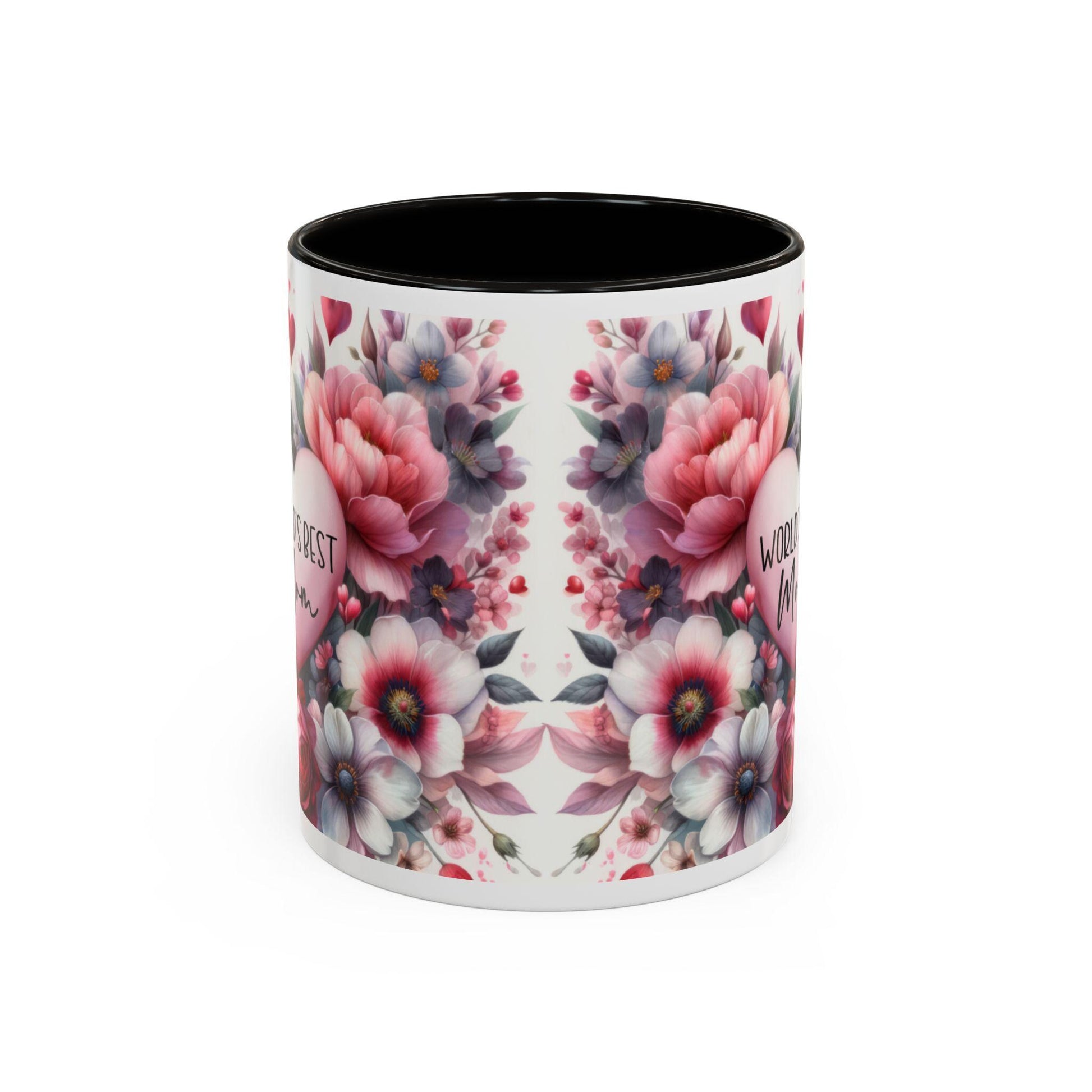 Floral Coffee Mug 11oz  15oz - Colorful Flowered Tea Cup Gift for Mom, Daughter, Aunt - Perfect for Coffee & Tea Lovers - Toddcraft