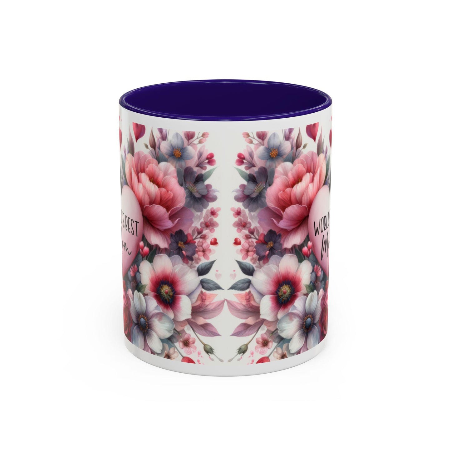 Floral Coffee Mug 11oz  15oz - Colorful Flowered Tea Cup Gift for Mom, Daughter, Aunt - Perfect for Coffee & Tea Lovers - Toddcraft