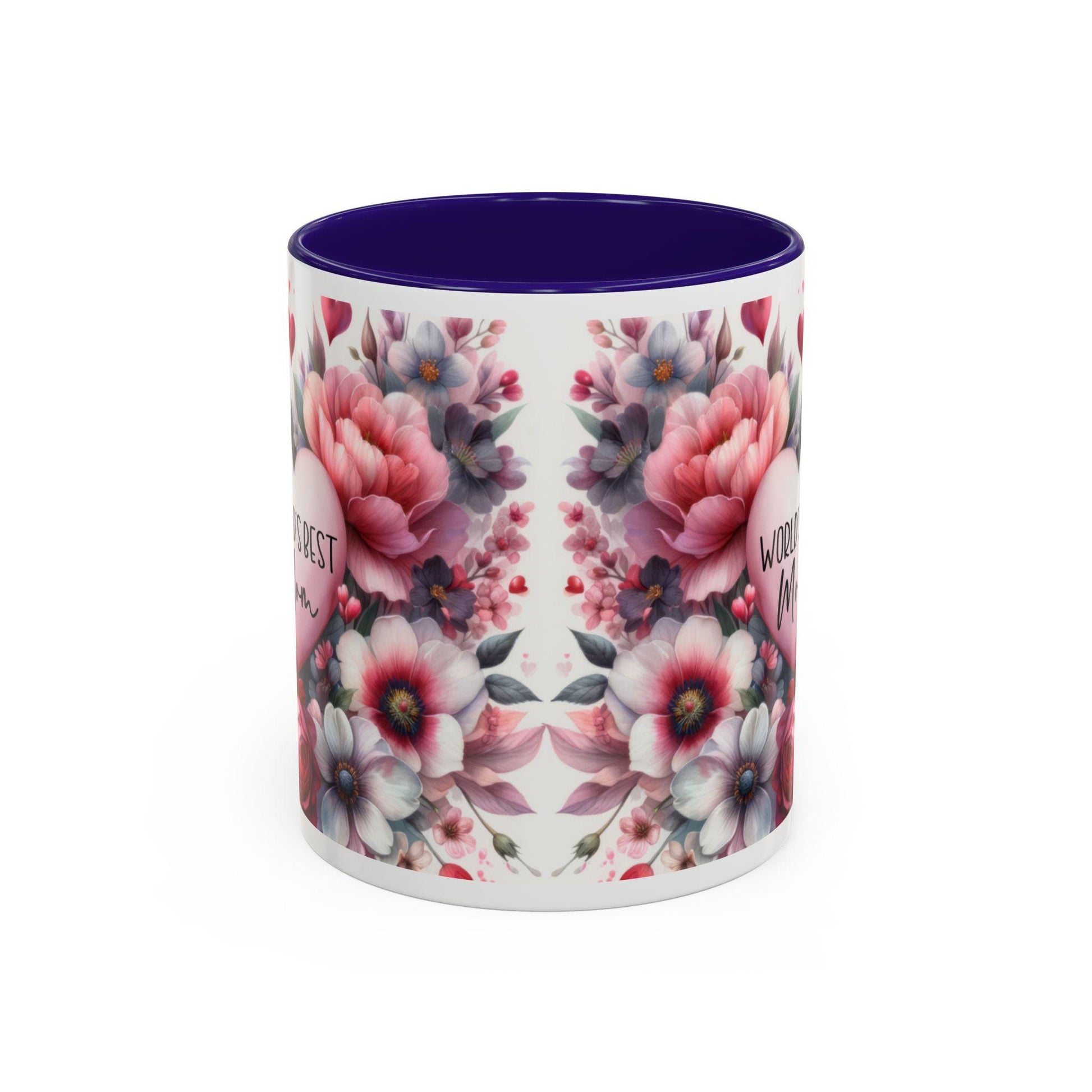 Floral Coffee Mug 11oz  15oz - Colorful Flowered Tea Cup Gift for Mom, Daughter, Aunt - Perfect for Coffee & Tea Lovers - Toddcraft