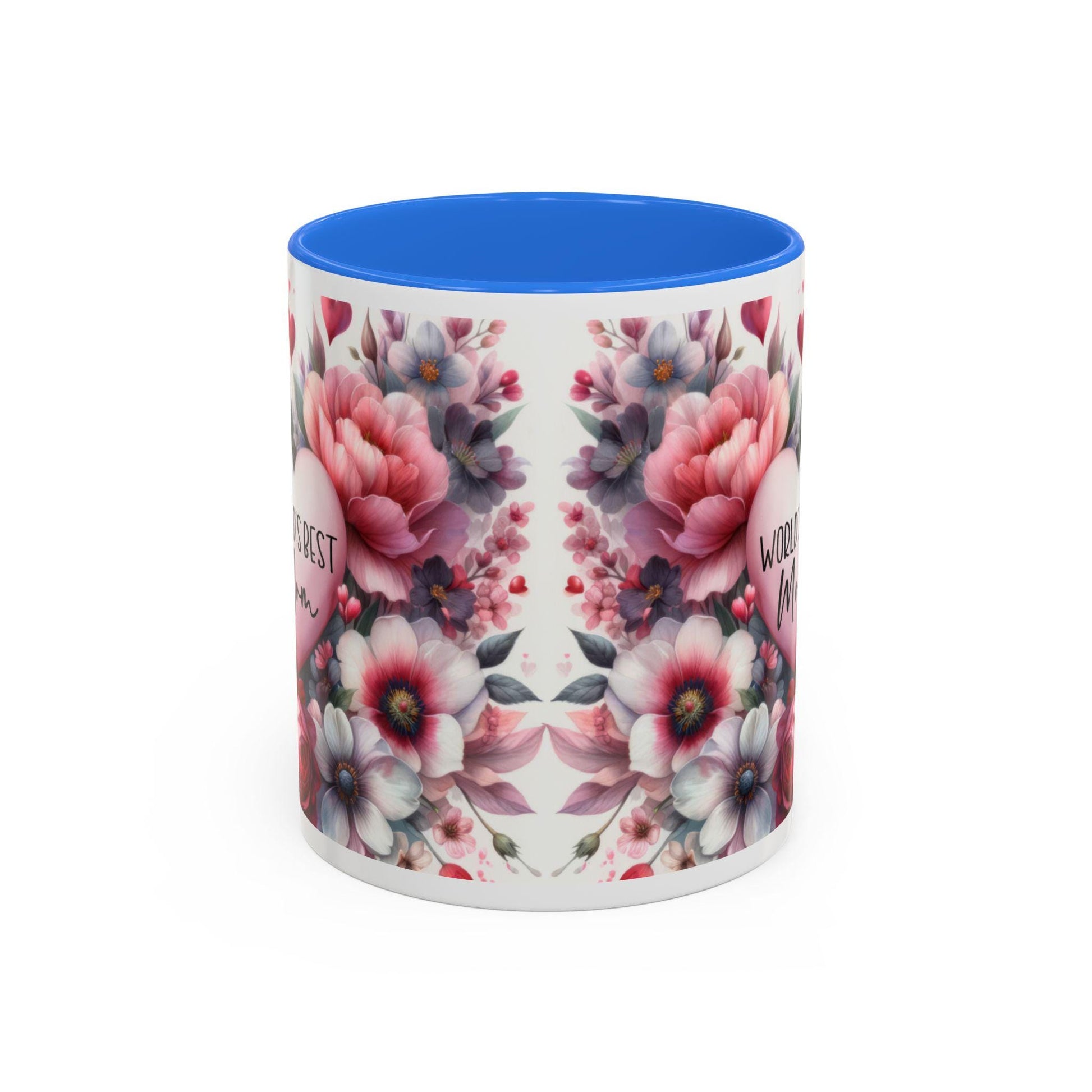 Floral Coffee Mug 11oz  15oz - Colorful Flowered Tea Cup Gift for Mom, Daughter, Aunt - Perfect for Coffee & Tea Lovers - Toddcraft