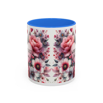 Floral Coffee Mug 11oz  15oz - Colorful Flowered Tea Cup Gift for Mom, Daughter, Aunt - Perfect for Coffee & Tea Lovers - Toddcraft