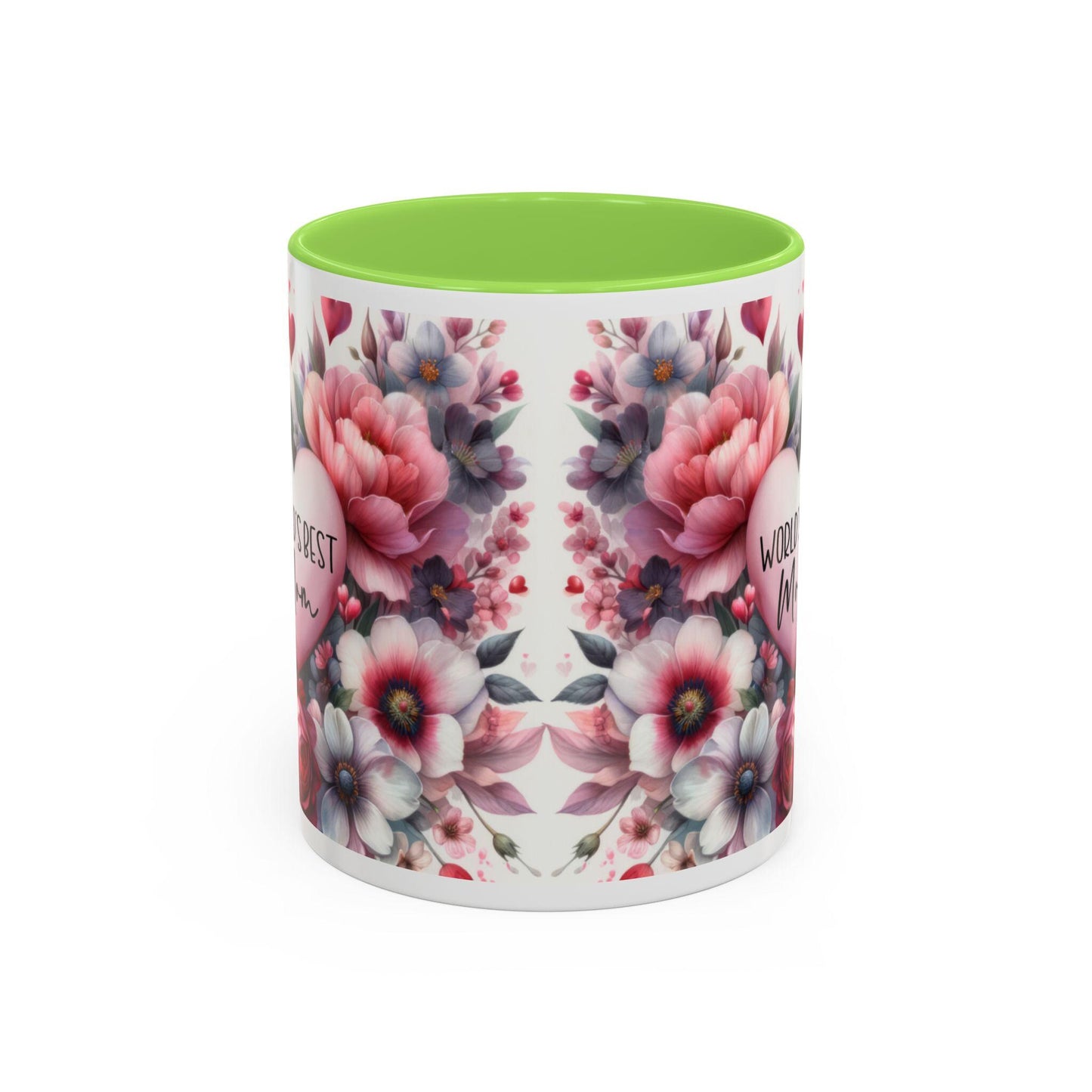 Floral Coffee Mug 11oz  15oz - Colorful Flowered Tea Cup Gift for Mom, Daughter, Aunt - Perfect for Coffee & Tea Lovers - Toddcraft