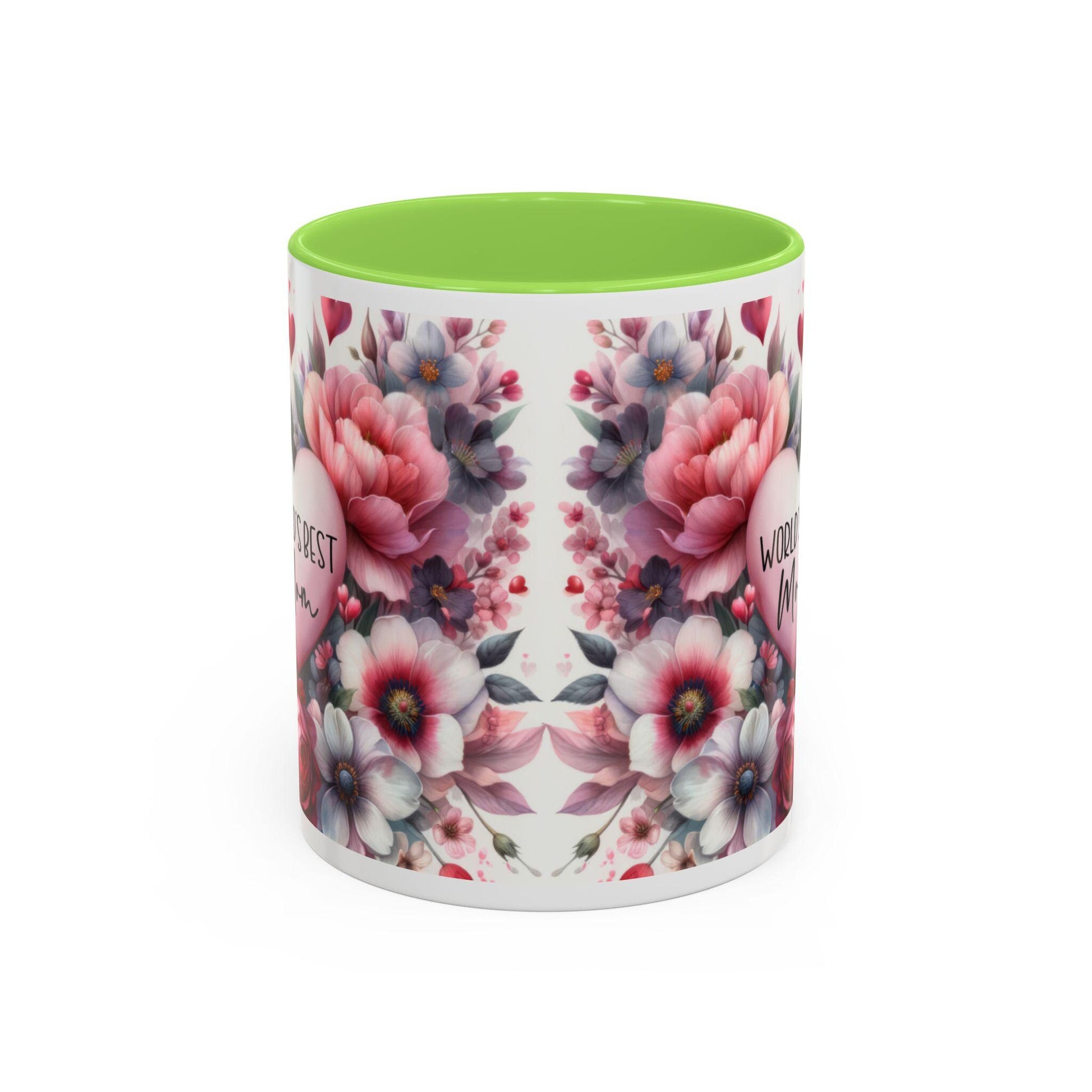 Floral Coffee Mug 11oz  15oz - Colorful Flowered Tea Cup Gift for Mom, Daughter, Aunt - Perfect for Coffee & Tea Lovers - Toddcraft