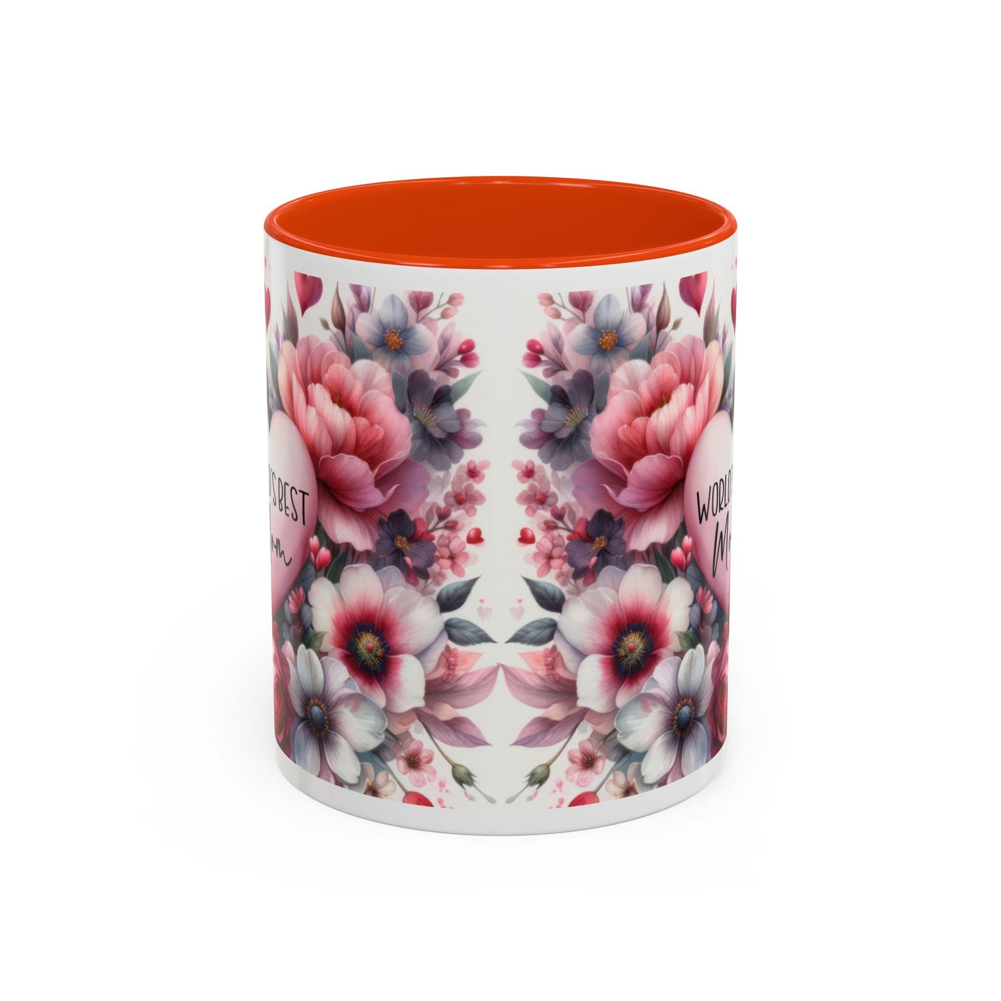 Floral Coffee Mug 11oz  15oz - Colorful Flowered Tea Cup Gift for Mom, Daughter, Aunt - Perfect for Coffee & Tea Lovers - Toddcraft