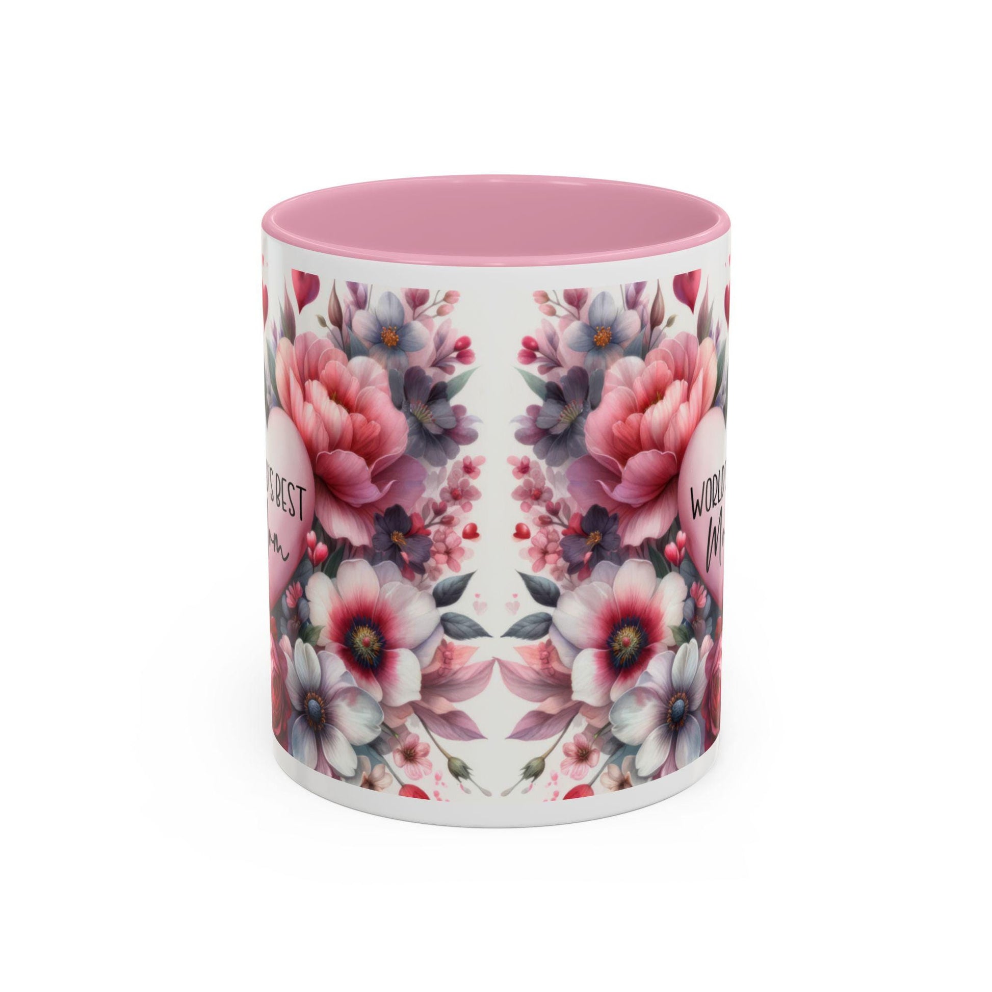 Floral Coffee Mug 11oz  15oz - Colorful Flowered Tea Cup Gift for Mom, Daughter, Aunt - Perfect for Coffee & Tea Lovers - Toddcraft