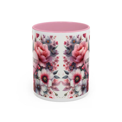 Floral Coffee Mug 11oz  15oz - Colorful Flowered Tea Cup Gift for Mom, Daughter, Aunt - Perfect for Coffee & Tea Lovers - Toddcraft