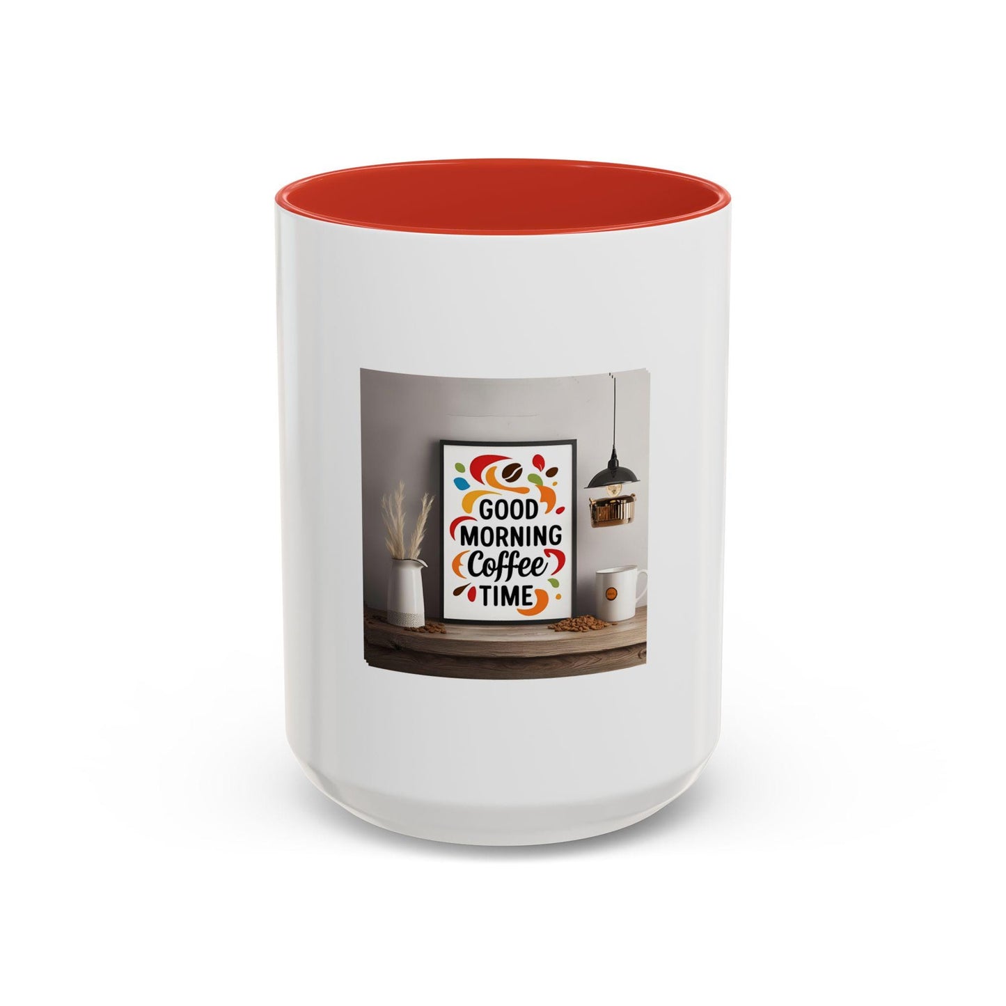 Good Morning Coffee Time Accent Mug: Perfect Gift for Lovers, Cute Kitchen Decor (11oz/15oz) - Toddcraft