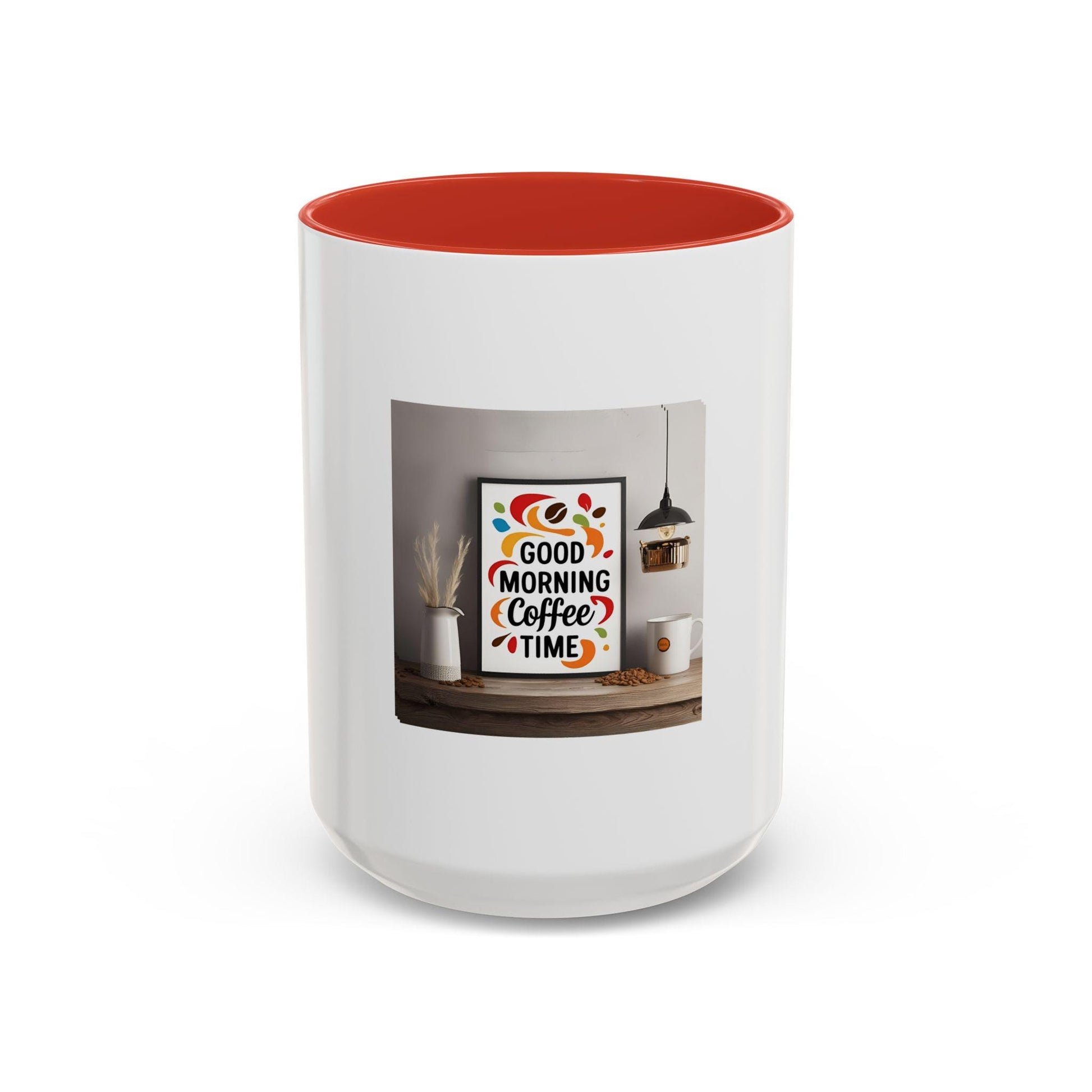 Good Morning Coffee Time Accent Mug: Perfect Gift for Lovers, Cute Kitchen Decor (11oz/15oz) - Toddcraft