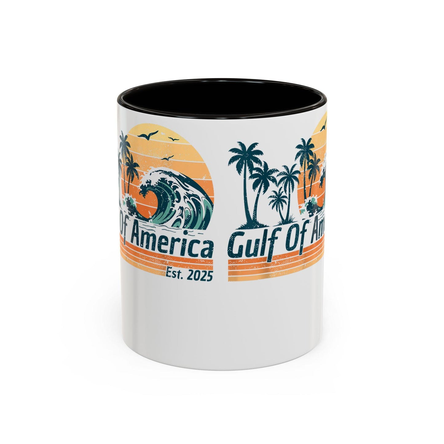 Gulf of America Colorful Coffee Mug 11oz 15oz President Trump Map Gift Unique Political Cup - Toddcraft