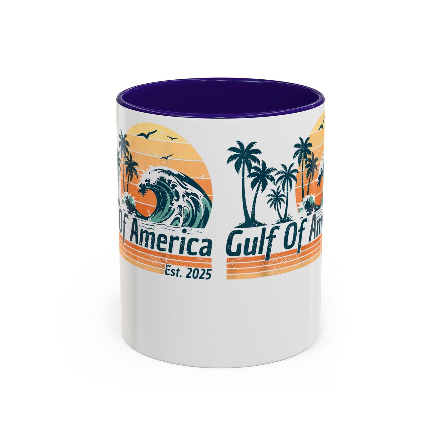 Gulf of America Colorful Coffee Mug 11oz 15oz President Trump Map Gift Unique Political Cup - Toddcraft