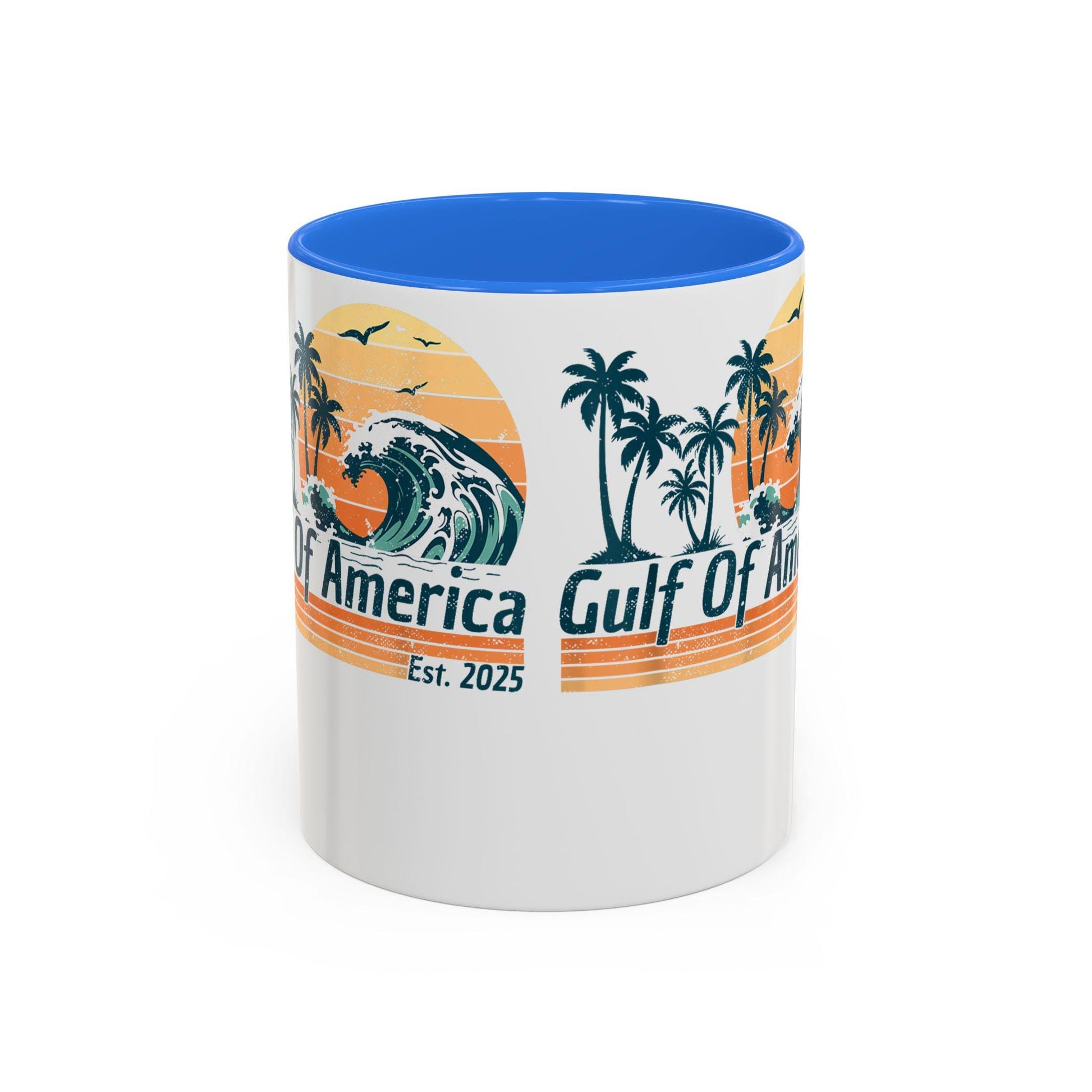 Gulf of America Colorful Coffee Mug 11oz 15oz President Trump Map Gift Unique Political Cup - Toddcraft