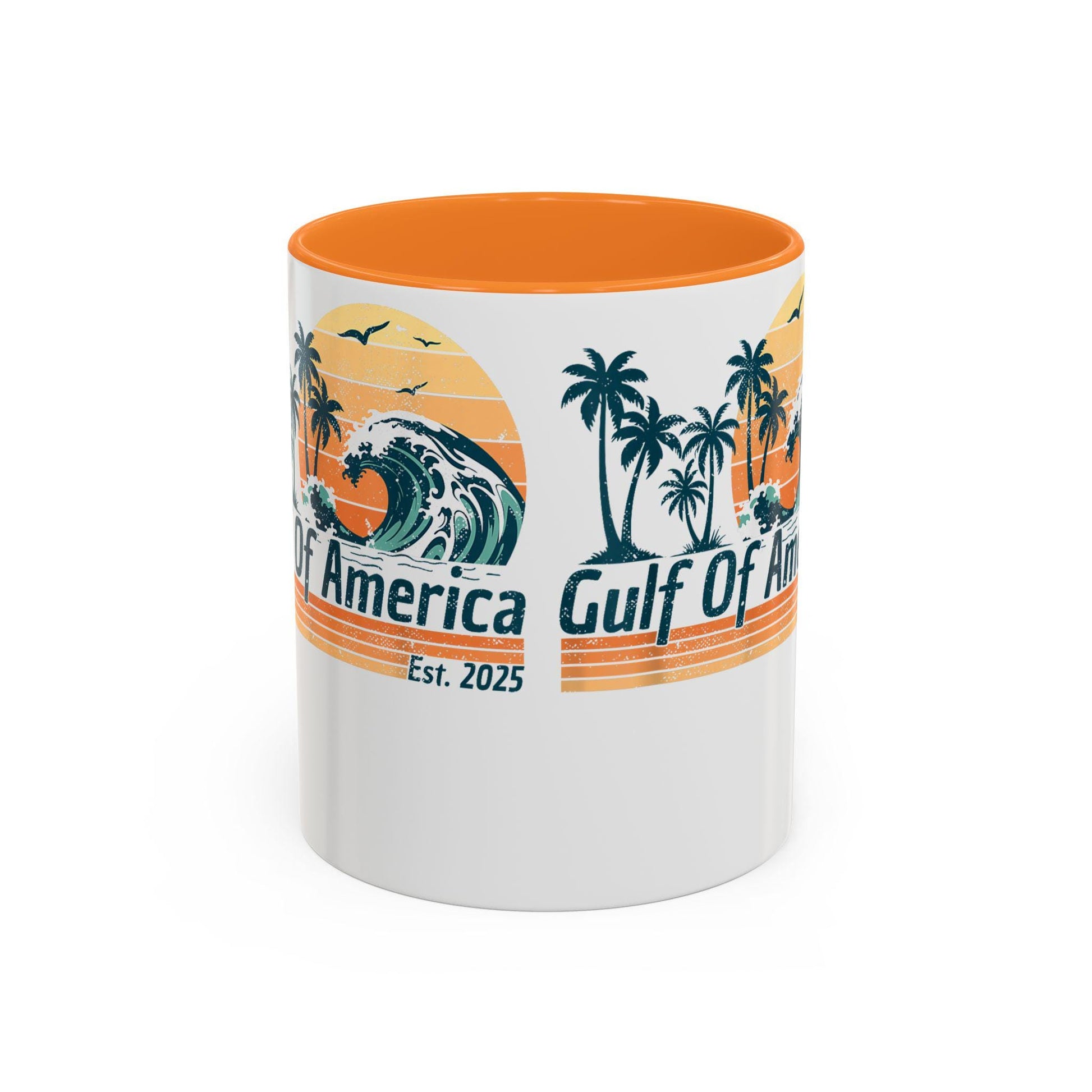 Gulf of America Colorful Coffee Mug 11oz 15oz President Trump Map Gift Unique Political Cup - Toddcraft