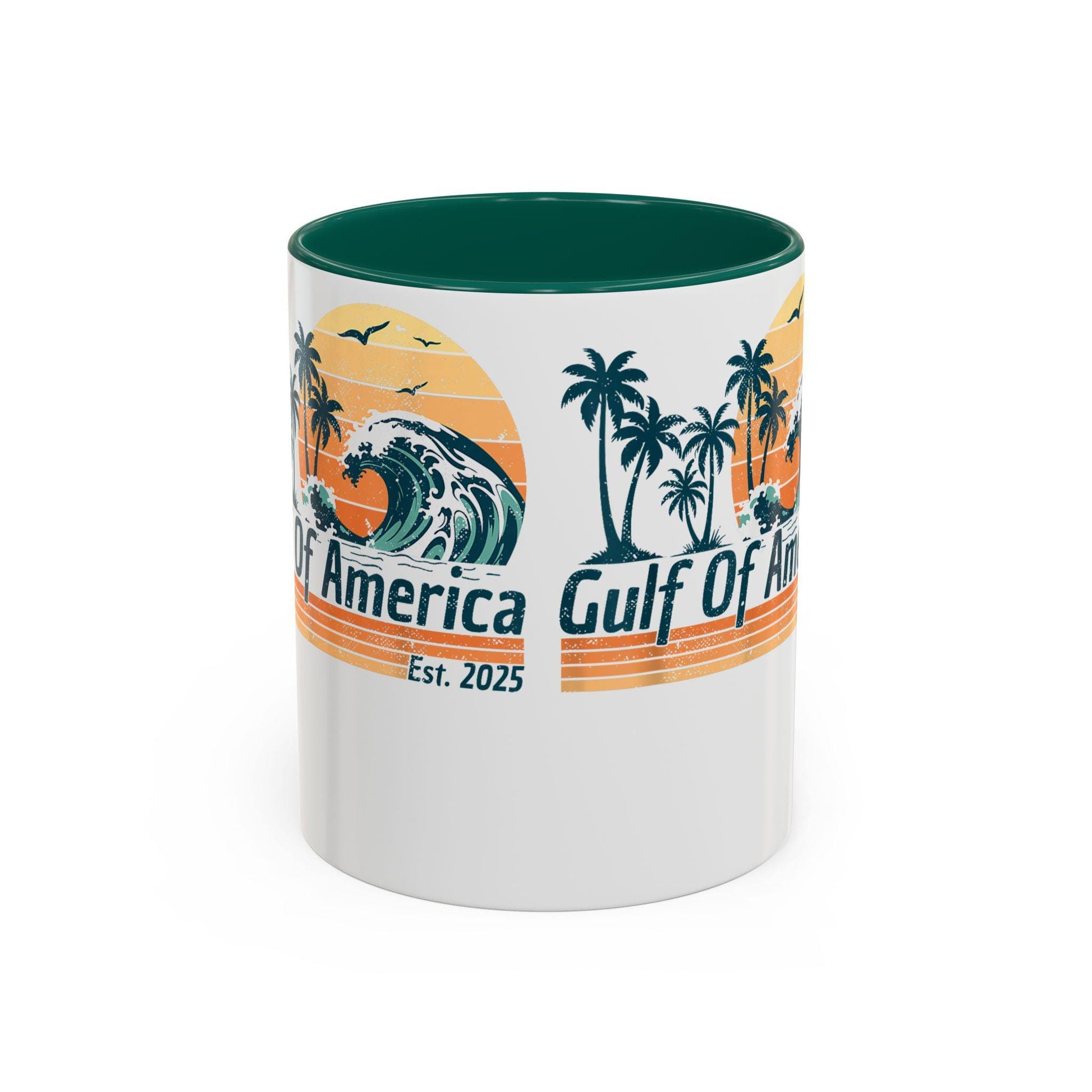 Gulf of America Colorful Coffee Mug 11oz 15oz President Trump Map Gift Unique Political Cup - Toddcraft