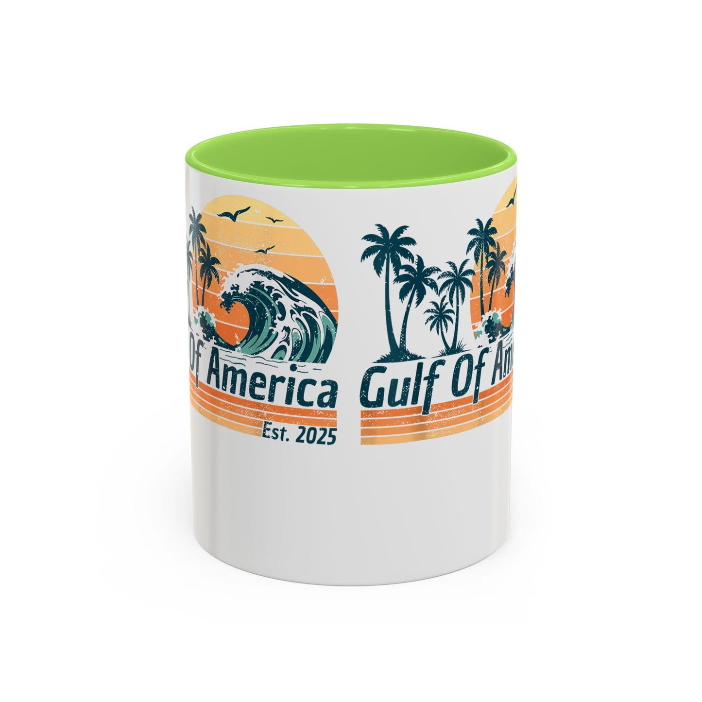 Gulf of America Colorful Coffee Mug 11oz 15oz President Trump Map Gift Unique Political Cup - Toddcraft