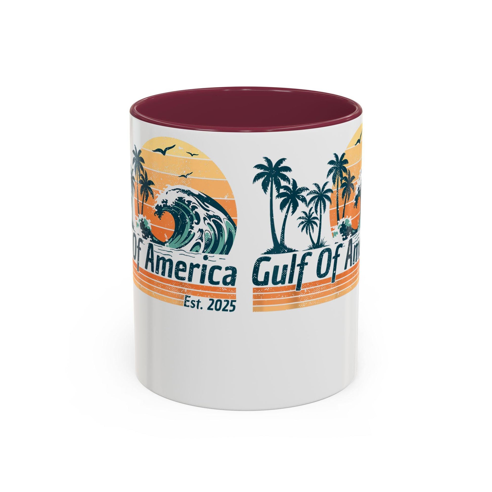 Gulf of America Colorful Coffee Mug 11oz 15oz President Trump Map Gift Unique Political Cup - Toddcraft