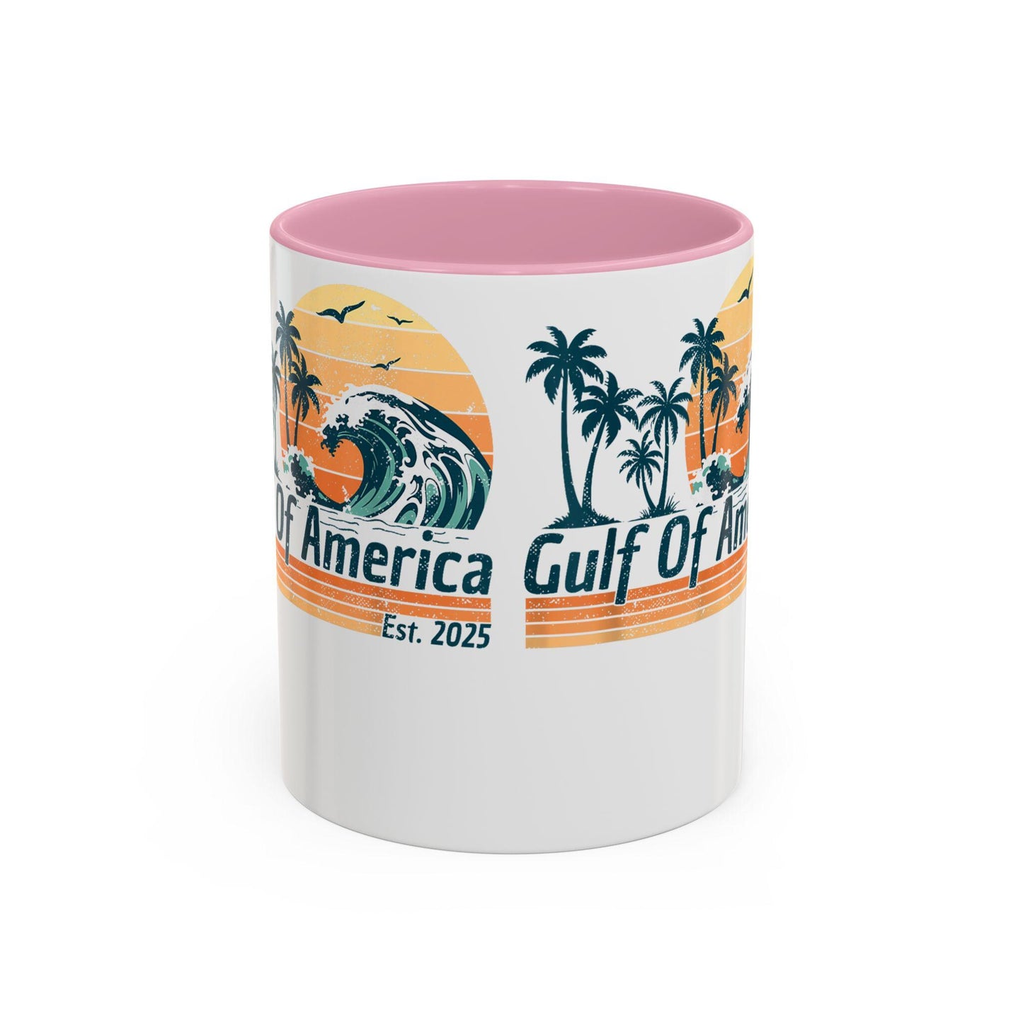 Gulf of America Colorful Coffee Mug 11oz 15oz President Trump Map Gift Unique Political Cup - Toddcraft