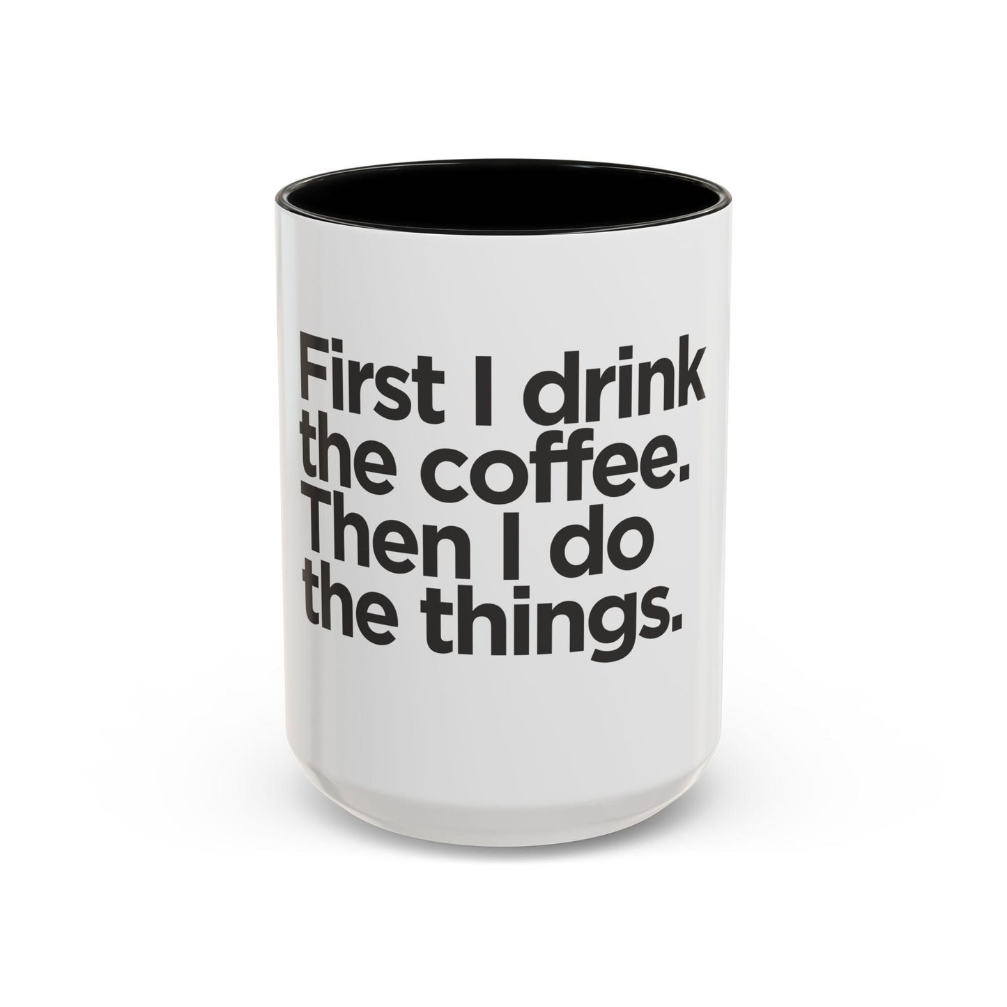 Stylish Accent Coffee Mug: Ceramic Cup for Hot Beverages, Available in 11oz and 15oz Sizes - Toddcraft