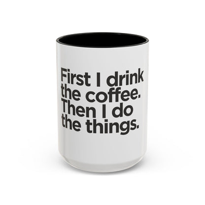 Stylish Accent Coffee Mug: Ceramic Cup for Hot Beverages, Available in 11oz and 15oz Sizes - Toddcraft