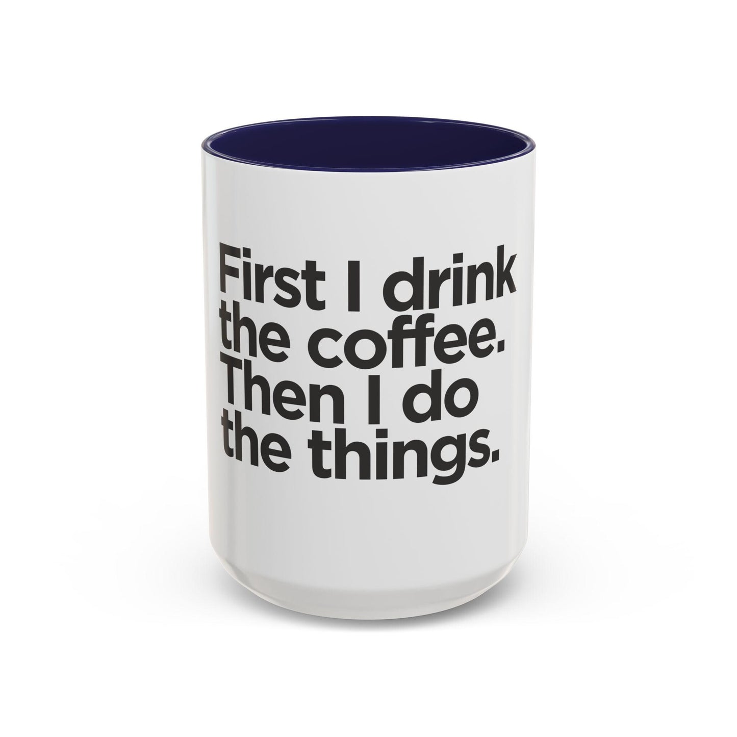 Stylish Accent Coffee Mug: Ceramic Cup for Hot Beverages, Available in 11oz and 15oz Sizes - Toddcraft