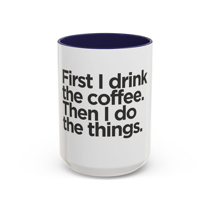 Stylish Accent Coffee Mug: Ceramic Cup for Hot Beverages, Available in 11oz and 15oz Sizes - Toddcraft
