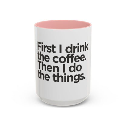 Stylish Accent Coffee Mug: Ceramic Cup for Hot Beverages, Available in 11oz and 15oz Sizes - Toddcraft