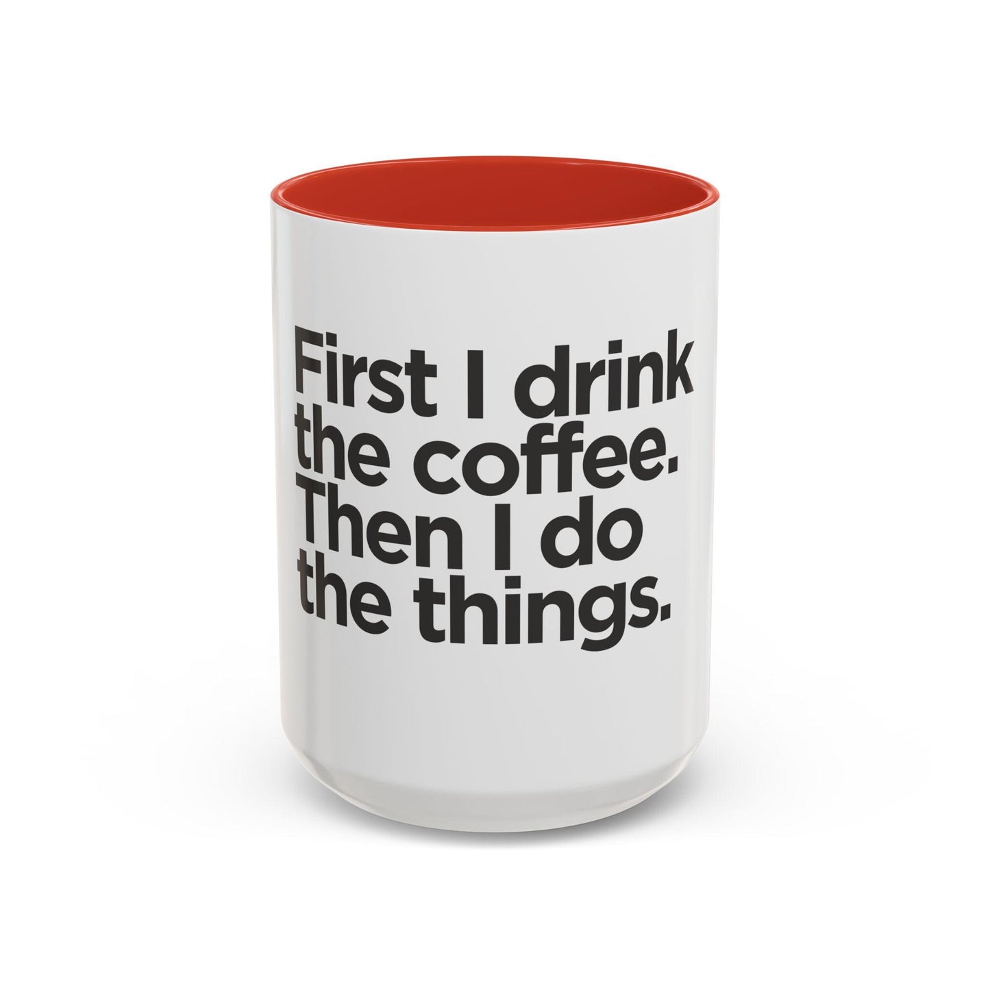 Stylish Accent Coffee Mug: Ceramic Cup for Hot Beverages, Available in 11oz and 15oz Sizes - Toddcraft