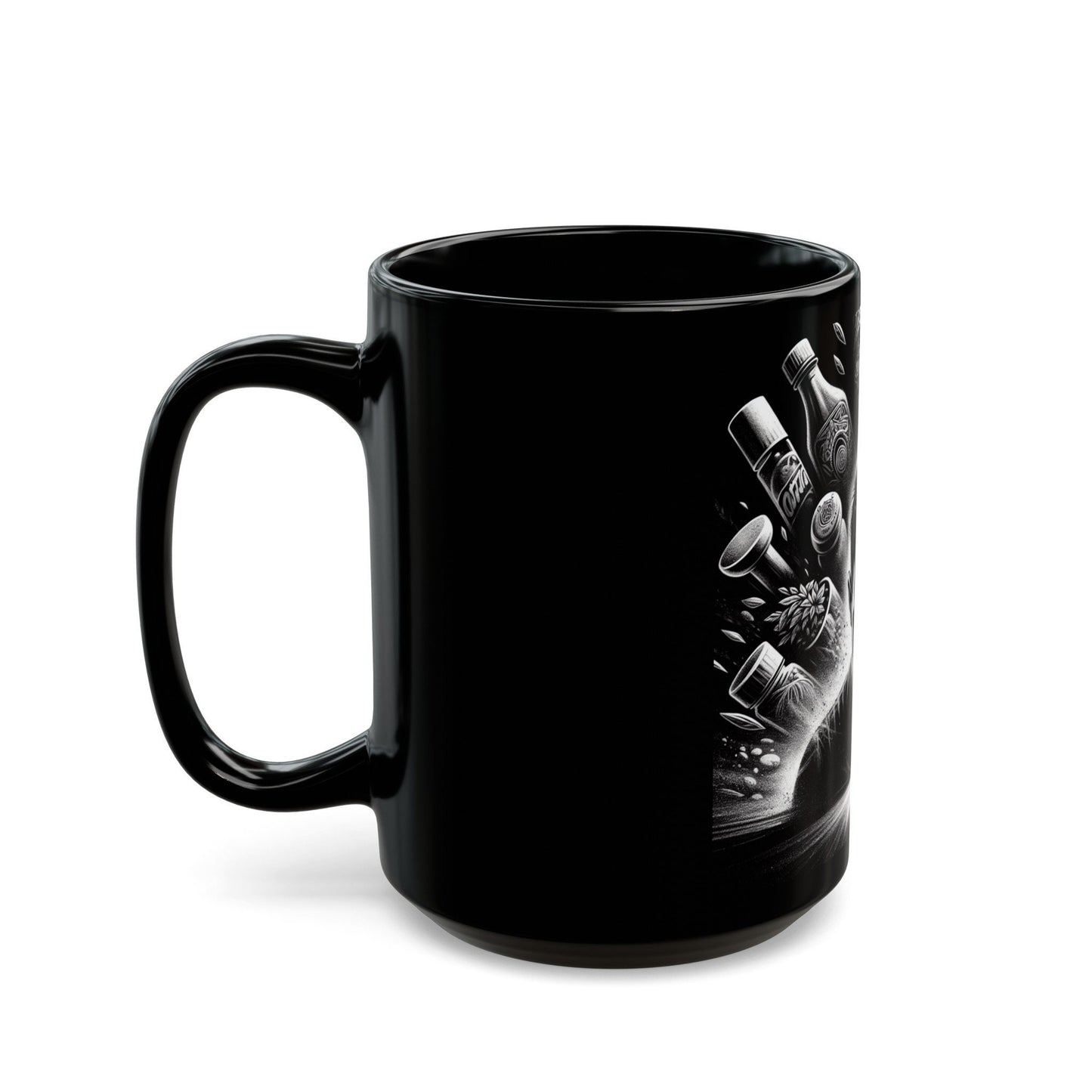 Faith Battleship Black Mug 11oz - Christian Prayer Inspiration Coffee Cup | Spiritual Warfare Gift - Toddcraft