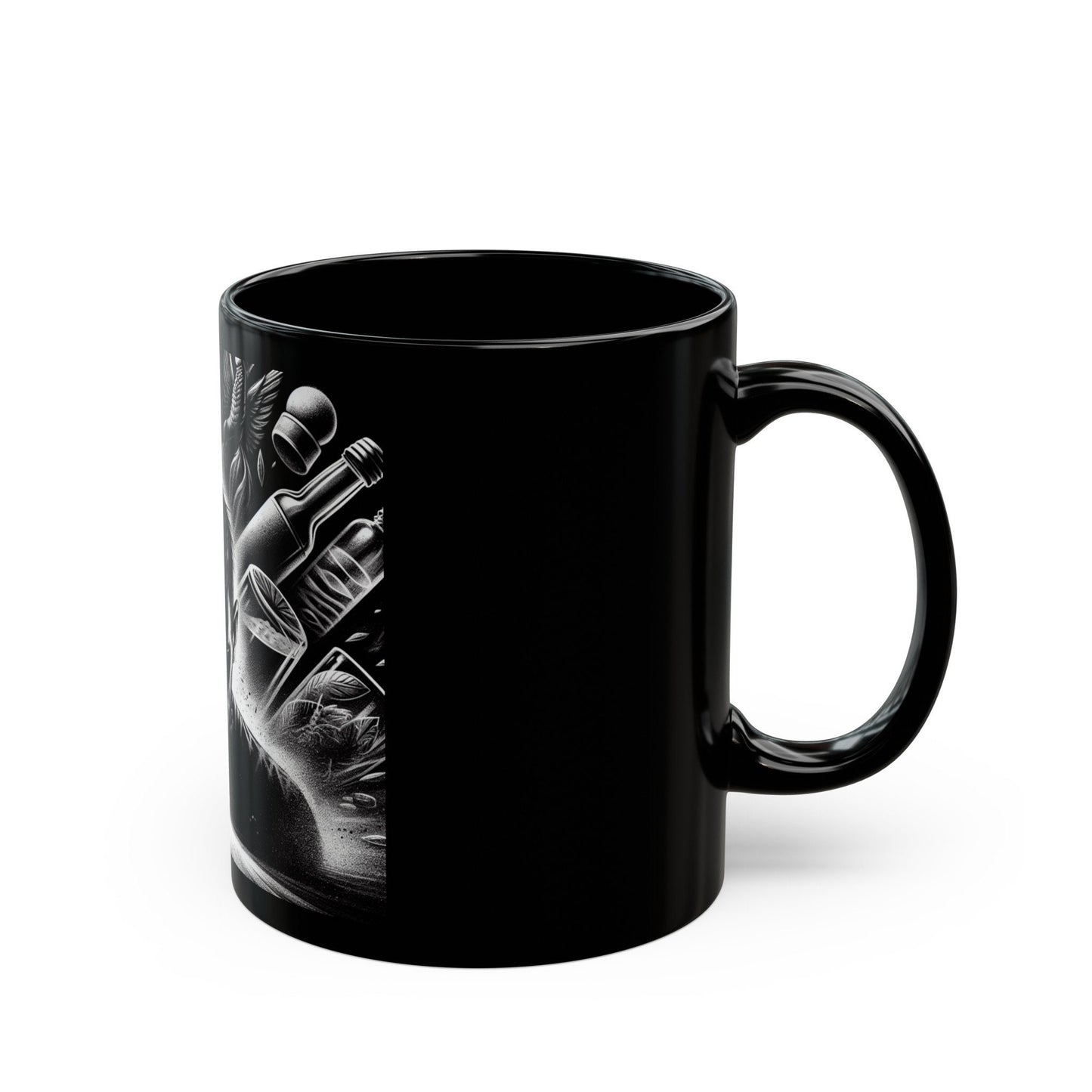 Faith Battleship Black Mug 11oz - Christian Prayer Inspiration Coffee Cup | Spiritual Warfare Gift - Toddcraft