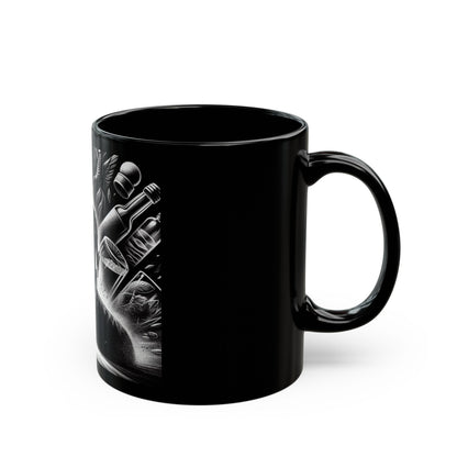 Faith Battleship Black Mug 11oz - Christian Prayer Inspiration Coffee Cup | Spiritual Warfare Gift - Toddcraft