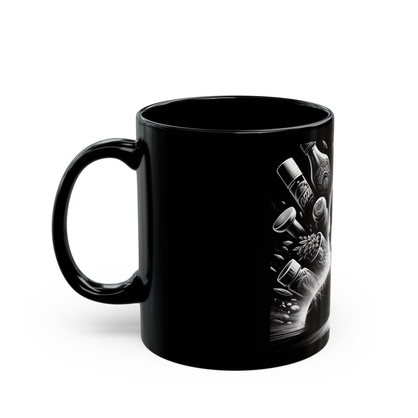 Faith Battleship Black Mug 11oz - Christian Prayer Inspiration Coffee Cup | Spiritual Warfare Gift - Toddcraft