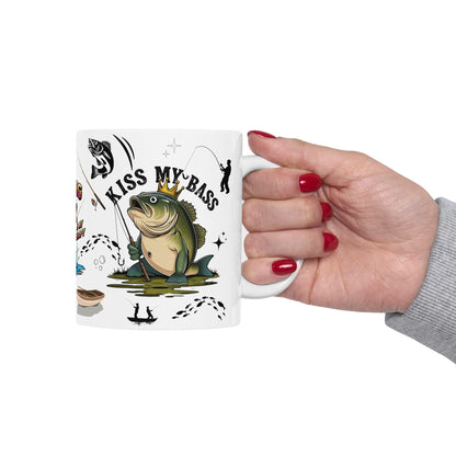 Fishing Adventure Ceramic Mug - Perfect Gift for Anglers, Coffee Lovers, Fishing Enthusiasts, Personalized Fishing Decor, Bass Fishing Mug - Toddcraft