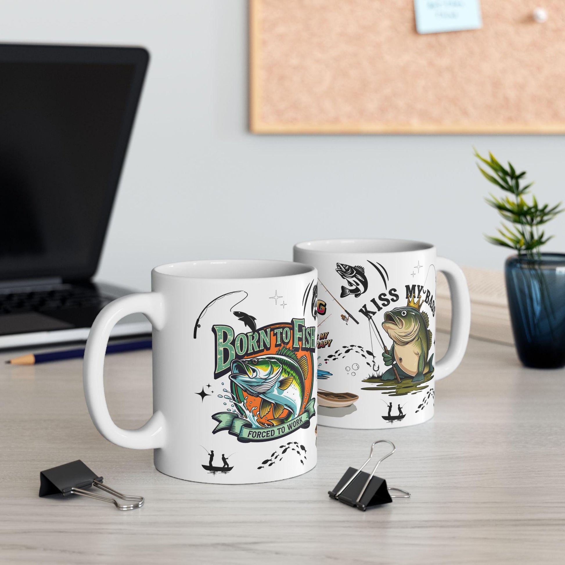 Fishing Adventure Ceramic Mug - Perfect Gift for Anglers, Coffee Lovers, Fishing Enthusiasts, Personalized Fishing Decor, Bass Fishing Mug - Toddcraft