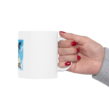 Handcrafted Ceramic Coffee Mug: Elegant 11oz or 15oz Design for Home, Office & Gifts - Toddcraft