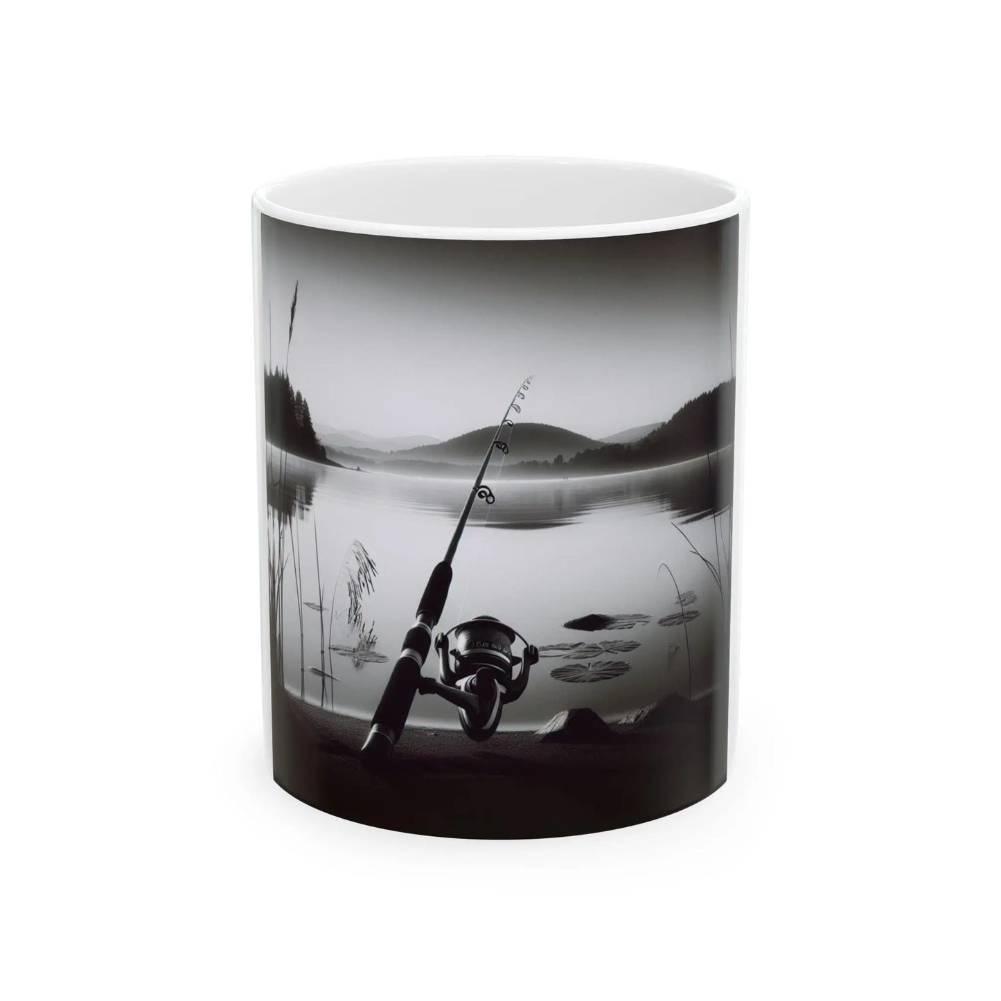 Vintage-Inspired Ceramic Fishing Mug: Retro 11oz/15oz Coffee Cup for Outdoor Enthusiasts - Toddcraft