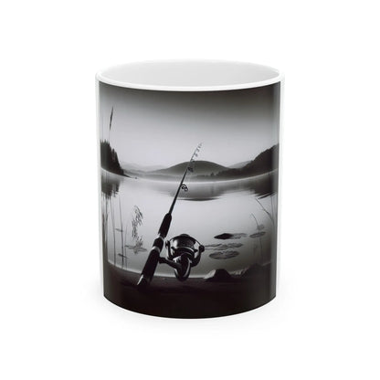 Vintage-Inspired Ceramic Fishing Mug: Retro 11oz/15oz Coffee Cup for Outdoor Enthusiasts - Toddcraft