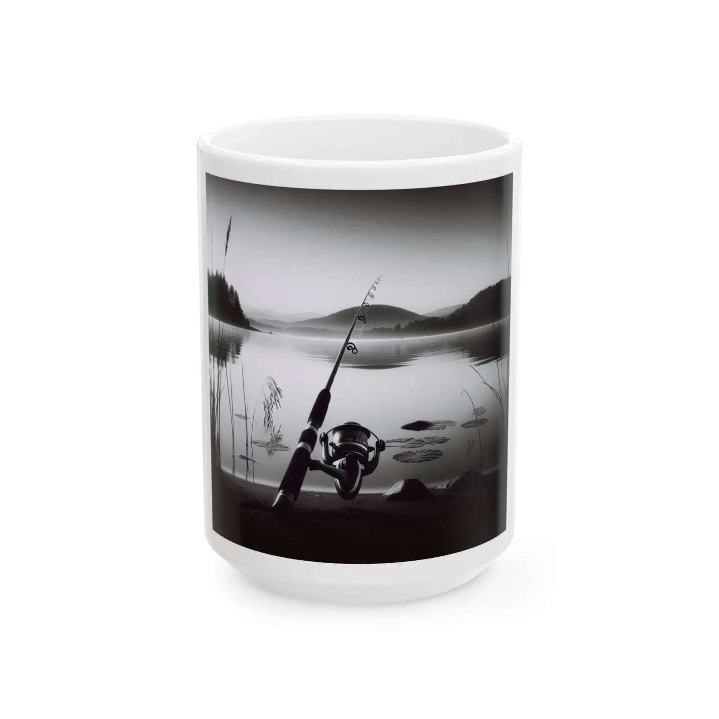 Vintage-Inspired Ceramic Fishing Mug: Retro 11oz/15oz Coffee Cup for Outdoor Enthusiasts - Toddcraft