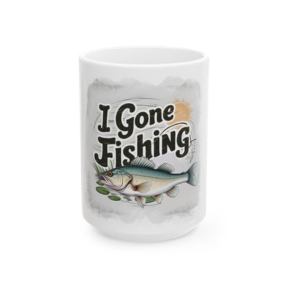 Walleye Fishing Mug: 11oz & 15oz Ceramic Cup for Anglers - Unique Fish Design Gift for Outdoor Enthusiasts - Toddcraft