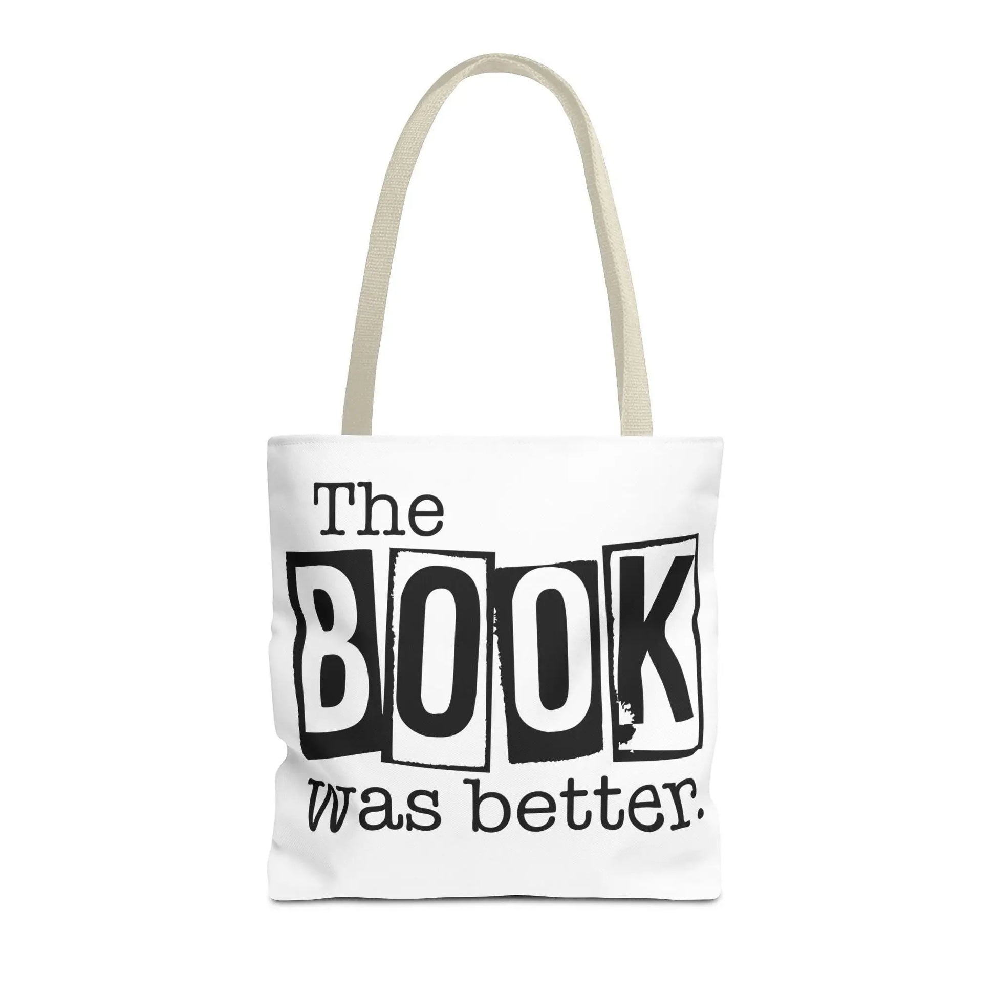Bookish Tote Bag “The Book Was Better Quote, Reader Gift for Bibliophiles, Durable AOP Carryall for Book Lovers - Toddcraft