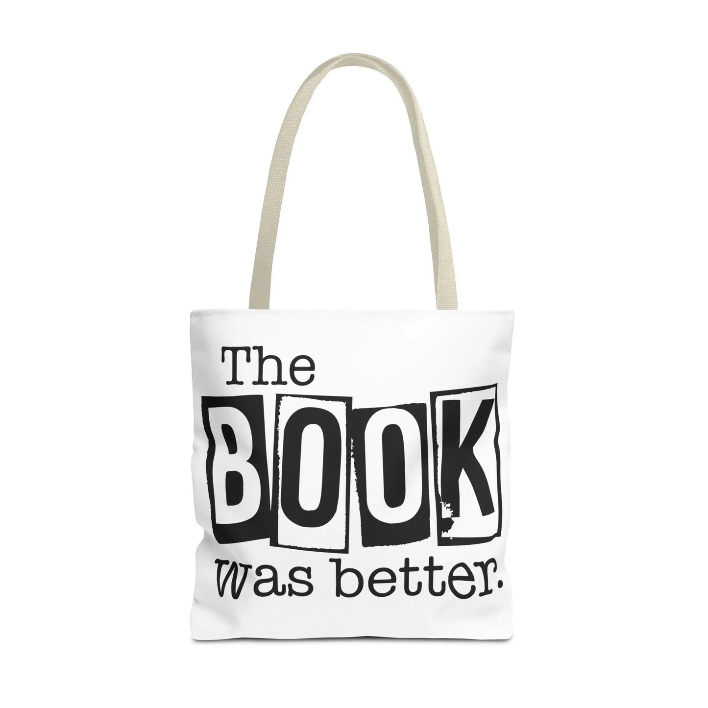 Bookish Tote Bag “The Book Was Better Quote, Reader Gift for Bibliophiles, Durable AOP Carryall for Book Lovers - Toddcraft