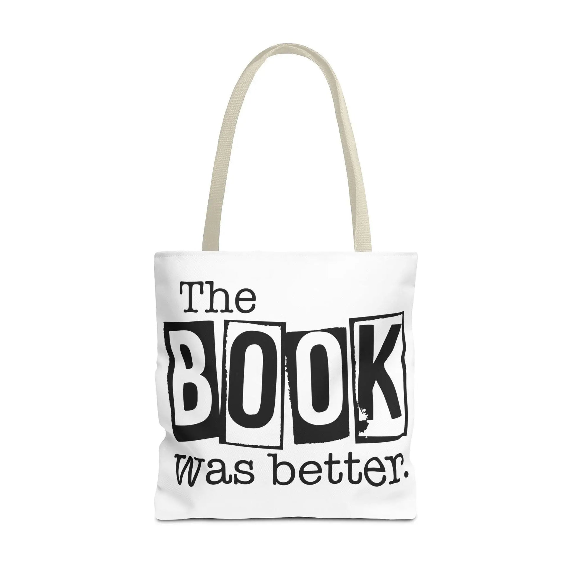 Bookish Tote Bag “The Book Was Better Quote, Reader Gift for Bibliophiles, Durable AOP Carryall for Book Lovers - Toddcraft